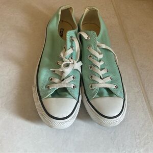 Converse Light Green Canvas Sneakers
